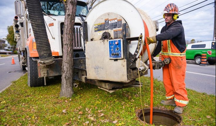 Sewage tanks cleaning